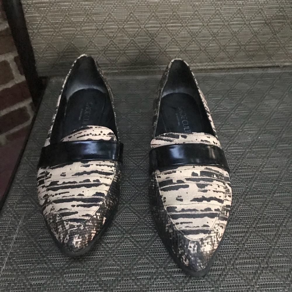Shoecult Splatter Print Loafers